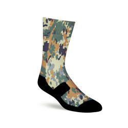 Custom Camouflage Athletic 360 Sublimation Digital Print Socks For Boys