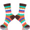Colorful Fashion Design High Quality Combed Cotton Stripes Business Casual Socks