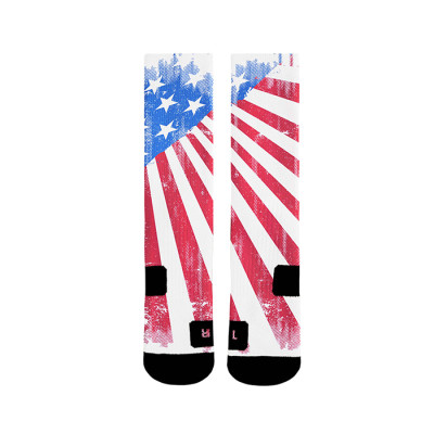 Custom Flag OEM 360 Printing Sublimation Socks Bulk Compression Socks Wholesale