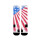 Custom Flag OEM 360 Printing Sublimation Socks Bulk Compression Socks Wholesale