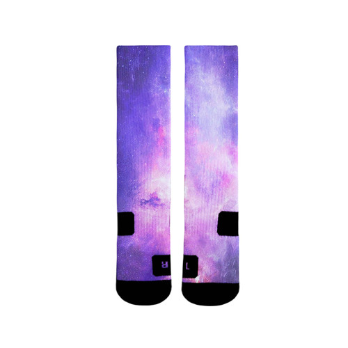 Wholesale Sublimated Print Purple Sky Blank Socks Sports Men