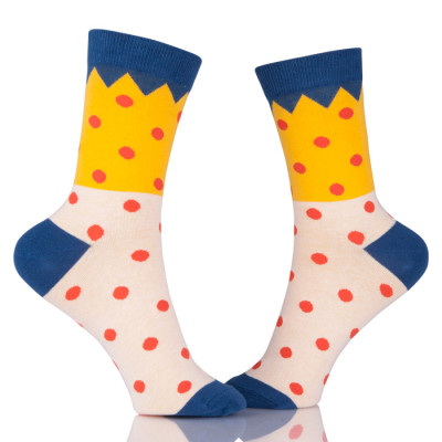 Women Cute Wave Point Socks Female Casual Cotton Socks Dot Patchwork Warm Socks