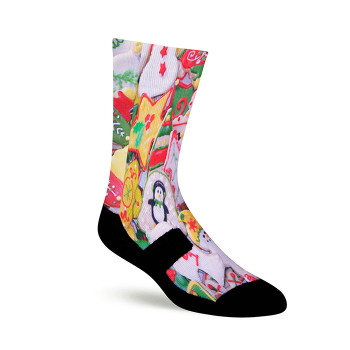 Sublimation Socks Blank Custom Logo 360 Degree Digital Print Socks