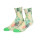 Green Tropical Leaves Pattern Fashion Custom Compression Socks Wholesale Socks