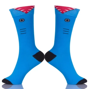 Female Socks Blue Cotton Women Ankle Hose Students Girls Casual Colorful Socks
