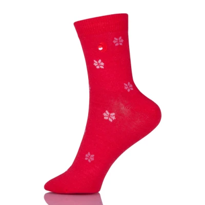 Cotton Women Snowflake Socks Soft Low Cut Tube Socks Sokken Vrouwen