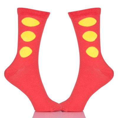 New Cute Fashion Novelty Funny Women Sock Autumn Comfortable Breathable Red Socks