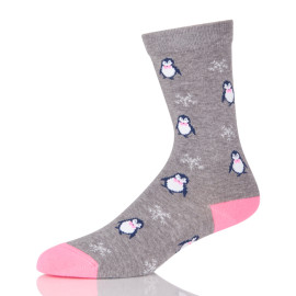 Fashion Sock Cute Penguin Animal Printed Female Cotton Cool Fancy Autumn Breathable Warm Socks