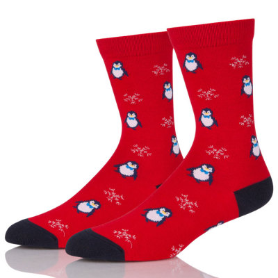 Fashion Sock Cute Penguin Animal Printed Female Cotton Cool Fancy Autumn Breathable Warm Socks