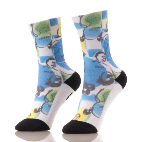 Custom Athletic 360 Sublimation Digital Print Socks