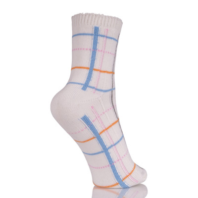 Women's Modern Classic Socks Cotton Ladies Plaid Tube Short Socks