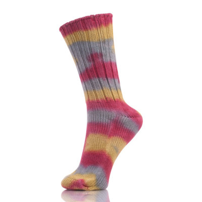Personality Trend Unisex Fashion Colorful Tie Dye Thick Line Pile Socks Casual Cotton Socks