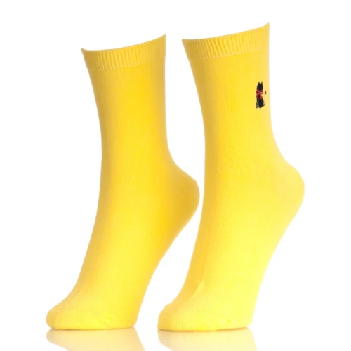 Fashion Cotton Cute Hot New Hosiery Solid Socks Mid Tube Socks Candy Color Women
