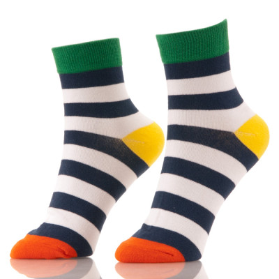 Wholesale Anti Slip Indoor Colorful Crew Striped Socks