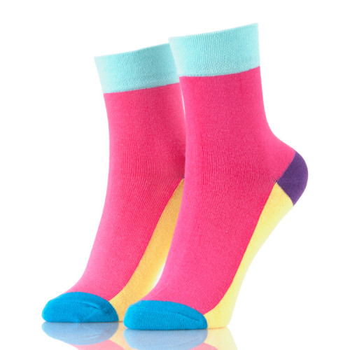 Crazy Color Socks Bright Colored Dress Women Knitted Socks