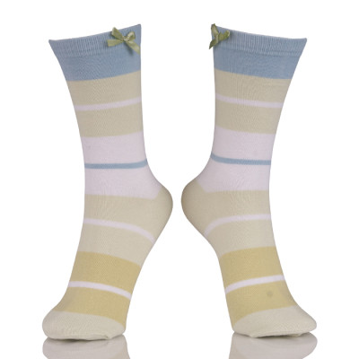 Wholesale Girl Hot Pink Dress Bow Socks