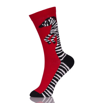Red Sox Animals Zebra Print Socks