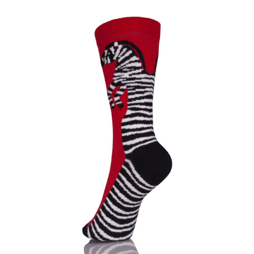 Red Sox Animals Zebra Print Socks
