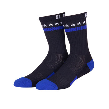 Mens Black Crew Socks, Moisture Wicking Cotton Thick Cushion Quality Athletic or Work Socks