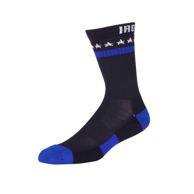 Mens Black Crew Socks, Moisture Wicking Cotton Thick Cushion Quality Athletic or Work Socks
