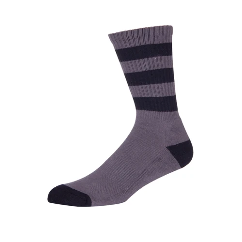 Crew Athletic Socks Men's Comfort Cool Cotton Dark Gray Socks