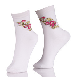 Womens Dress Crew Socks Sale With Embroidery