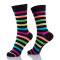 Cute Crew Colorful Striped Summer Socks Womens