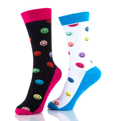 Fun Crew Dress Smile Socks Womens