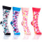 Multi Color Red Black Blue Crazy Soft Socks For Women