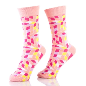 Multi Color Red Black Blue Crazy Soft Socks For Women