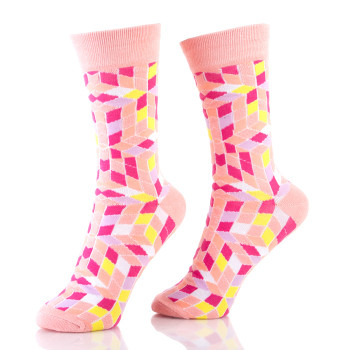 Multi Color Red Black Blue Crazy Soft Socks For Women