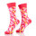 Multi Color Red Black Blue Crazy Soft Socks For Women