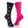 Womens Multi Colored Socks Fashion Black And Red