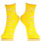Japanese Ankle Brace Yellow Socks With Flowers