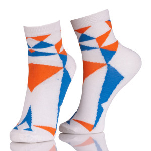Short Plaid Pattern Ankle Socks Women