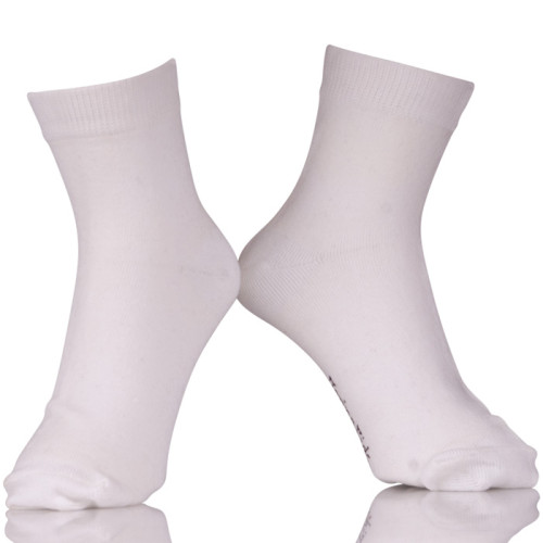 Ankle White Polyester Short Cotton Socks