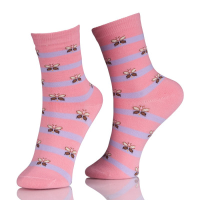 Adult Novelty Bamboo Butterfly Socks Logo