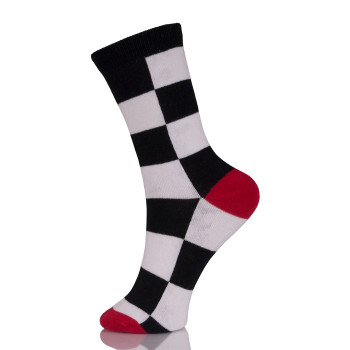 Black And White Athletic Crew Socks