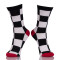 Black And White Athletic Crew Socks