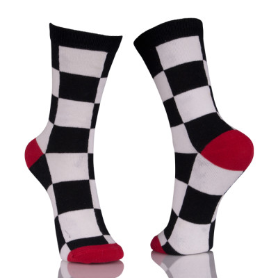 Black And White Athletic Crew Socks