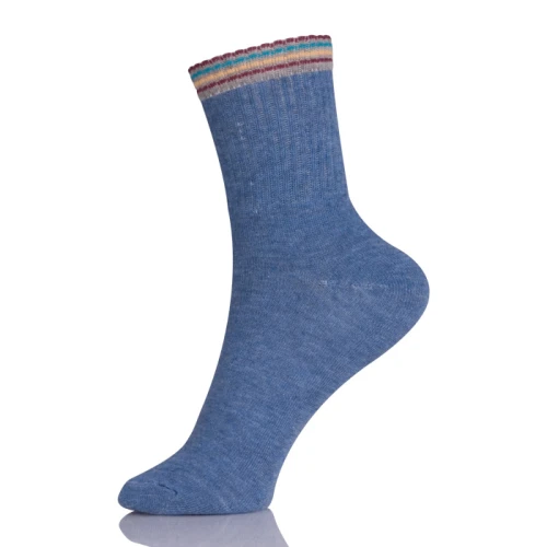Anti-Foul Black Combed Cotton Socks Custom