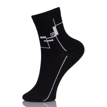 Custom Black Athletic Crew Socks With Logo