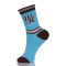 100% Polyester Active Crew Blue Socks