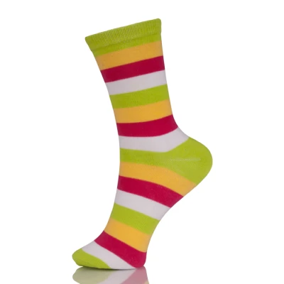 Young Women Colour Block Cotton Pop Socks