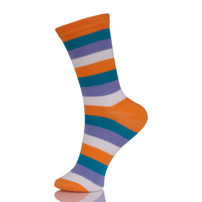 Young Women Colour Block Cotton Pop Socks