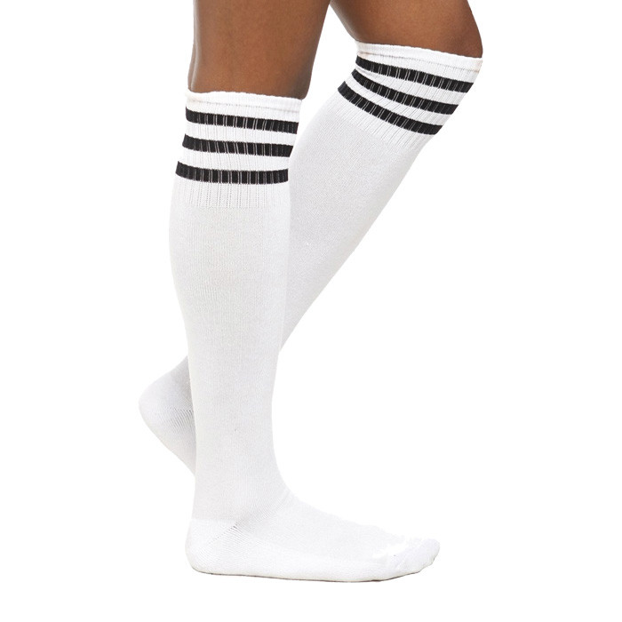 Knee High Blank White Inventory Of 100% Cotton Student White Socks ...