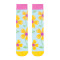 Womens Colorful Dress Crew Socks Flower Funky Patterned Casual Cotton Socks