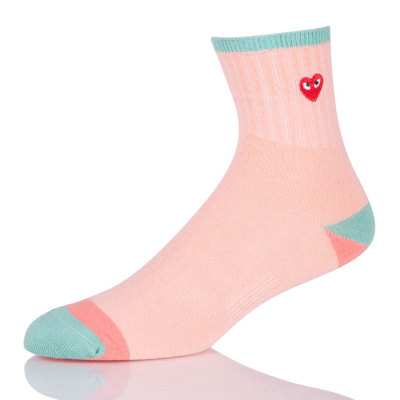 Colorful Heart Korean School Socks Cute