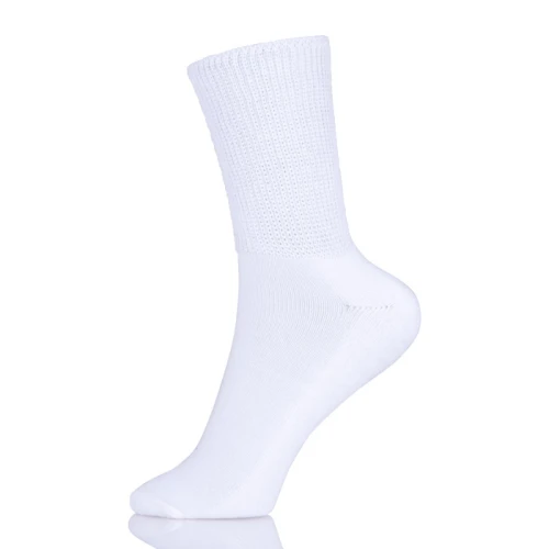 Women Diabetic Loom Knitting 100% Cotton Yarn Socks
