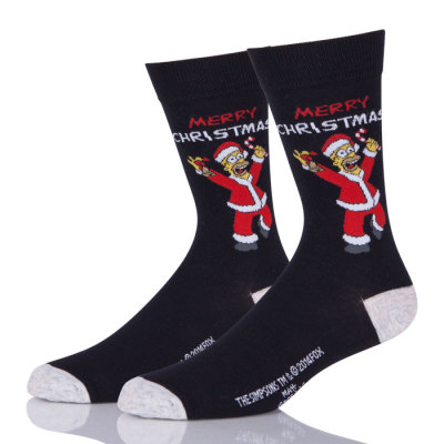 Funny Black Mens Christmas Socks